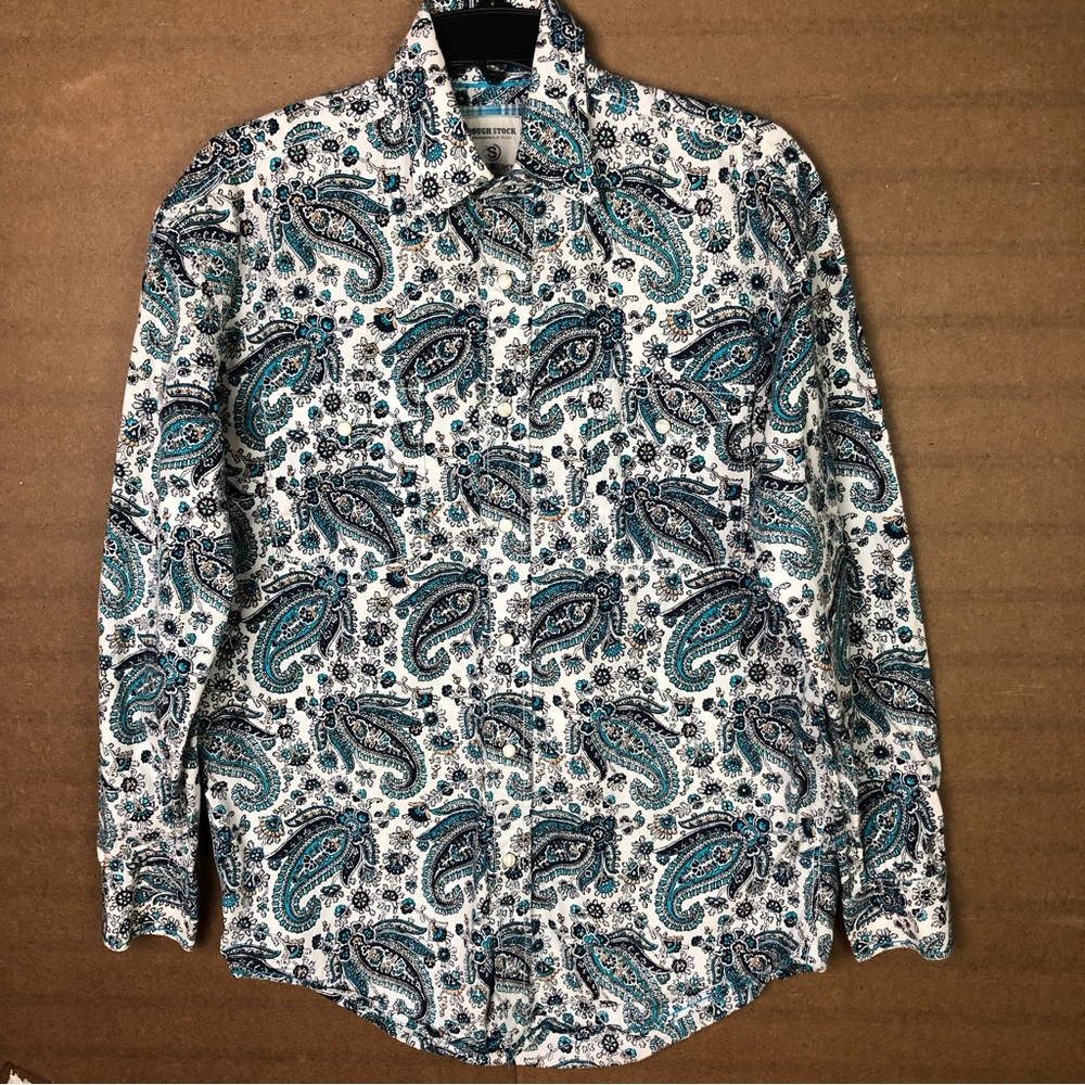 Rough Stock Panhandle Slim Cowboy Western Shirt Sz S